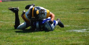 504 Aggressive defense was key to the victory against Gilmour. Photo by Ena Jones.