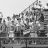 Fans cheer for Bison football; fall 2013. Photo by Marc Silver.